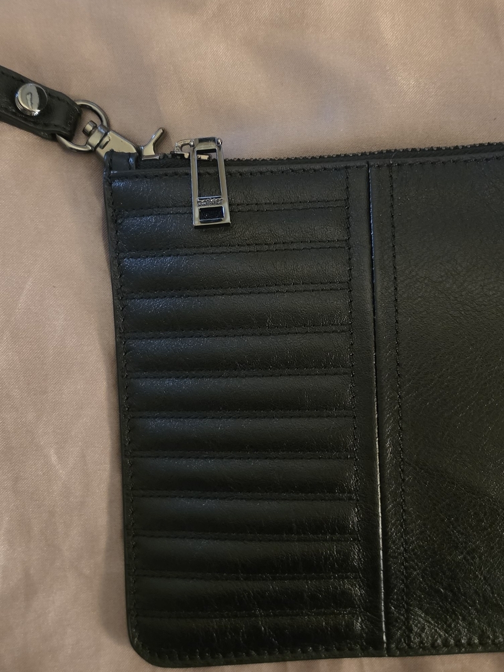 Botkier Black Moto Quilted Clutch/Wristlet